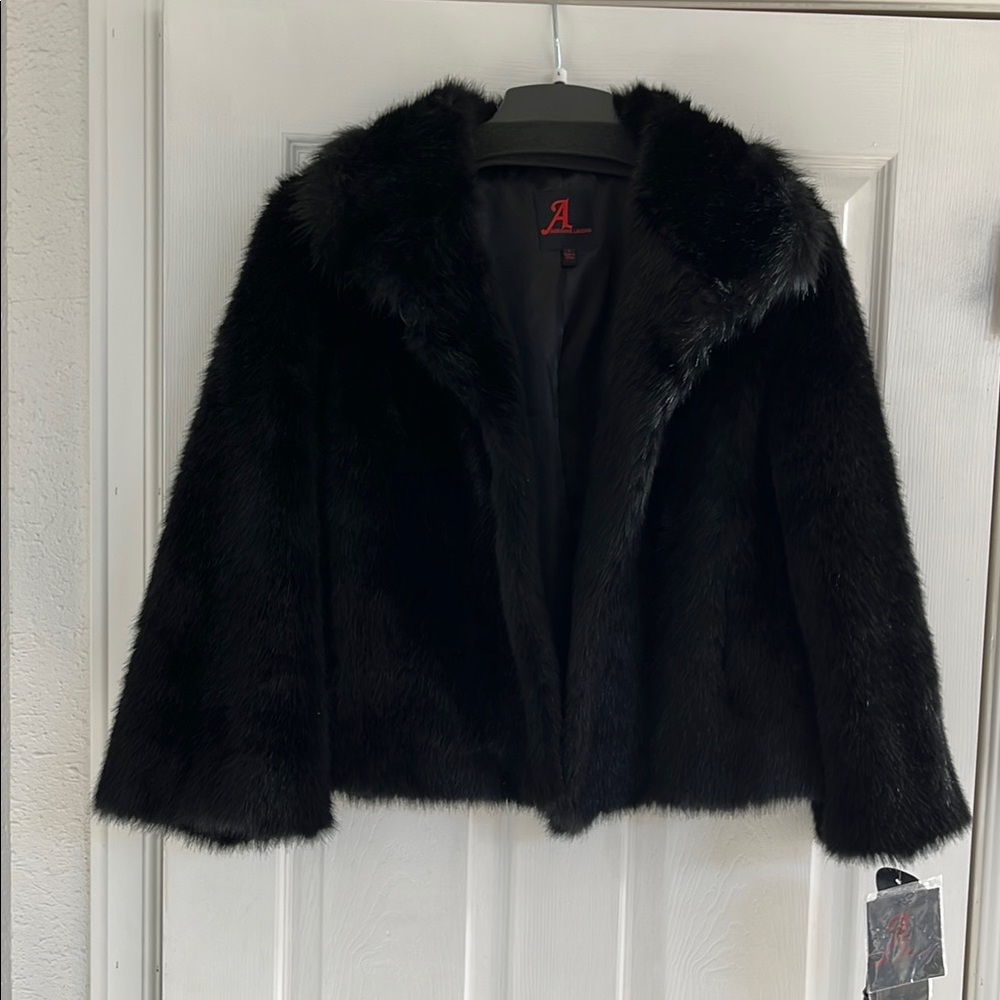 Black Faux Fur Jacket